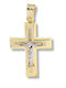 Paraxenies Gold Cross 14K with the Crucified