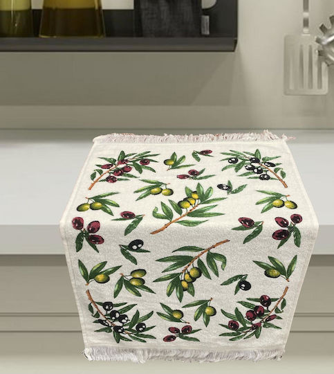 Linea Home Olive Cotton Tea Towel from 100% Cotton 40x60cm