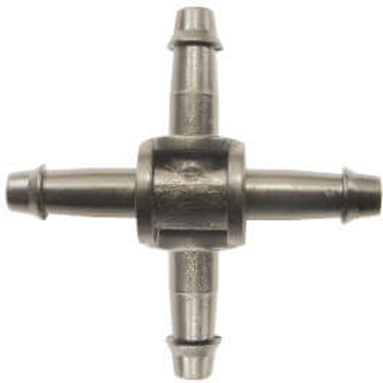 Кръстосан съединител Φ6 черен Vtools Vt3412 10 бр