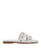 Women's Flat Sandals in White Color