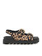 Women's Flat Sandals Flatforms in Black Color