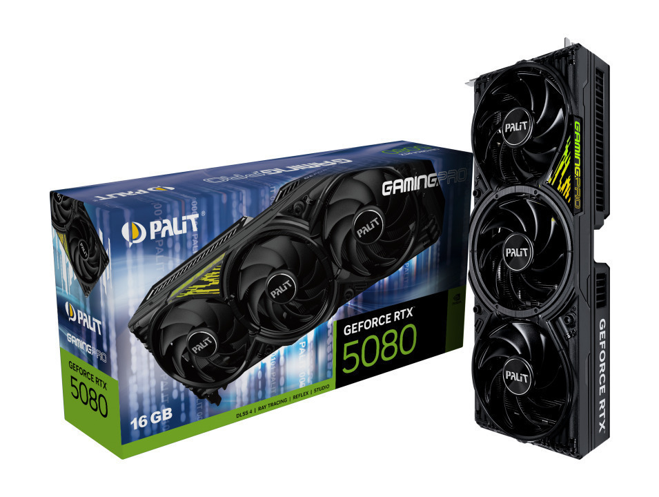Palit GeForce RTX 5080 16GB GDDR7 GamingPro V1 Κάρτα Γραφικών