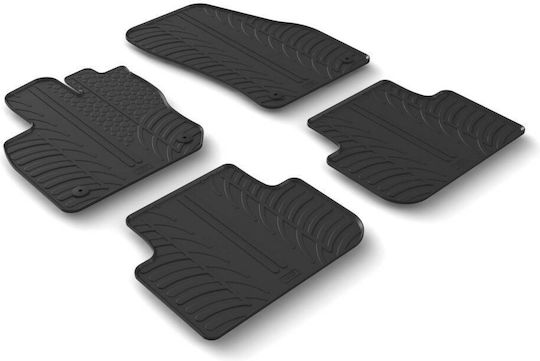 Lampa Set of Front and Rear Mats 4pcs for Volkswagen Tiguan 5D 12/2023+ Black