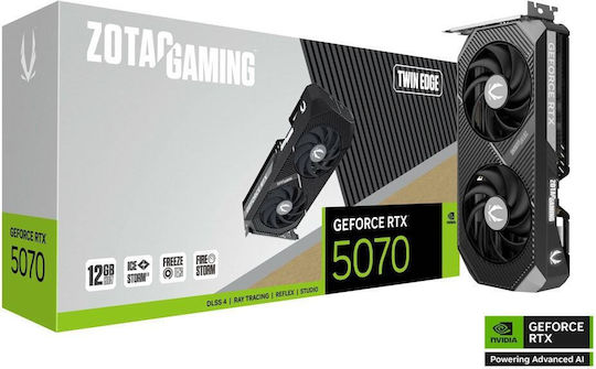 Zotac GeForce RTX 5070 12GB GDDR7 Twin Edge Κάρτα Γραφικών