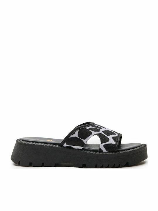 Mille Luci Leather Women's Flat Sandals Anatomi...