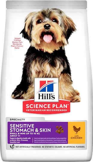 Hill's Hill's Sp Adult Sensitiver Magen & Haut Kleine & Mini Huhn 1,5kg 20%