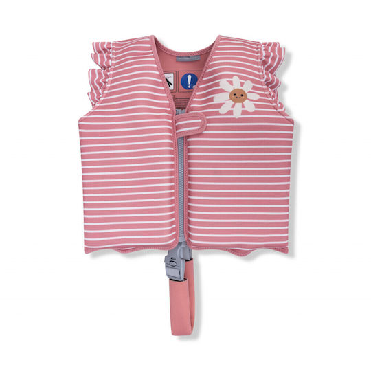 Swim Essentials Σωσίβιο Γιλέκο Κολύμβησης Ιμάντα Ασφαλείας Παιδιά 3-6 Ετών "daisy Flower"