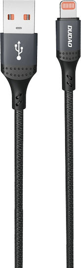 Dudao Braided USB-A to Lightning Cable 30W Black 1.2m 304004-181544