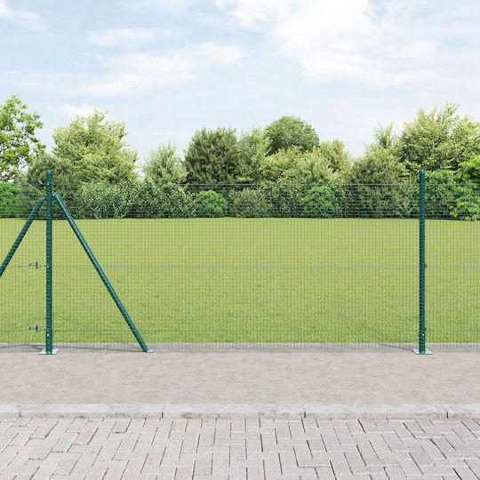 vidaXL Plasă de sârmă Galvanizat Module Verde 1x50m