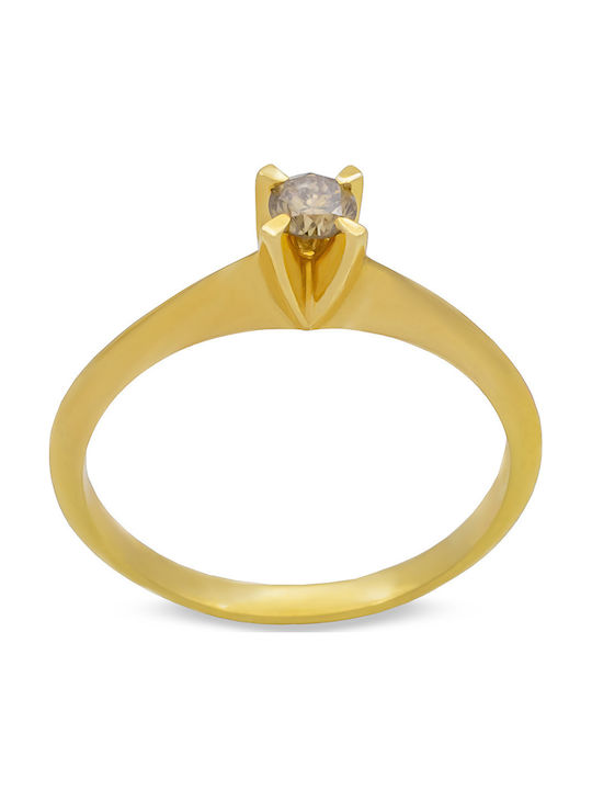 Savvas Design Inel Solitar din Aur 18K