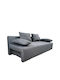 Urban Three-Seater Couch Bed with Storage Space Grey 194x93x72 cm