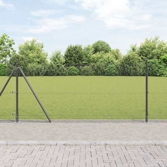 vidaXL Garden Fencing Material 1pcs Gray