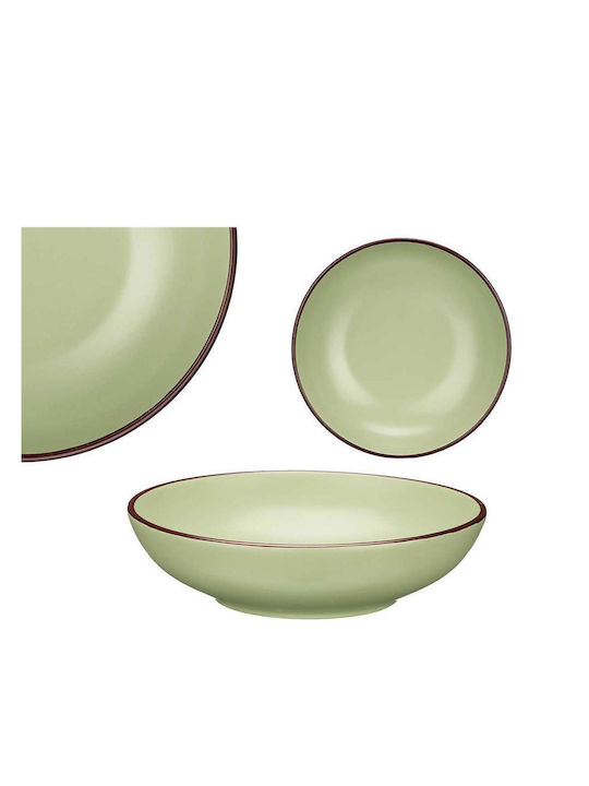 Atmosphera Farfurie Adâncă Ceramică Verde Măsliniu 20cm