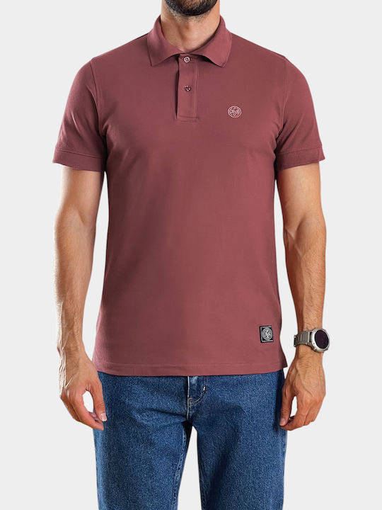 3Guys Polo T-shirt BERRY 1-125-1-61-4972