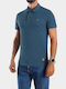 Polo Short Sleeve T-shirt Blue Indigo