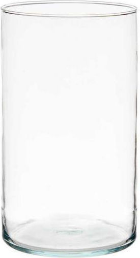 Atmosphera Vază Decorativă Din Sticlă Transparentă Φ17xÎ30.5cm