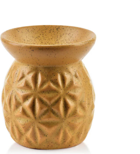 Difuzor de aromă din ceramică Chloe cu puncte muștar