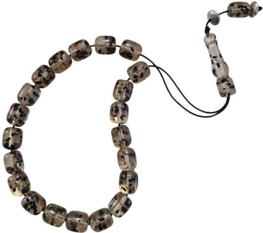 Resin Worry Beads with 21 Beads Handmade 1.5cm