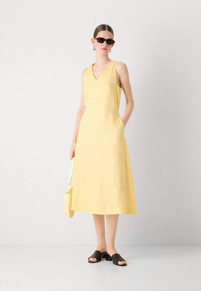 ワンピース BOSS Woman Dress Yellow 50540512 736 20250619090003_hugo_boss_forem