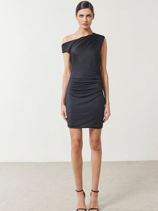 Enzzo Rosalie Summer Mini Evening Dress Black