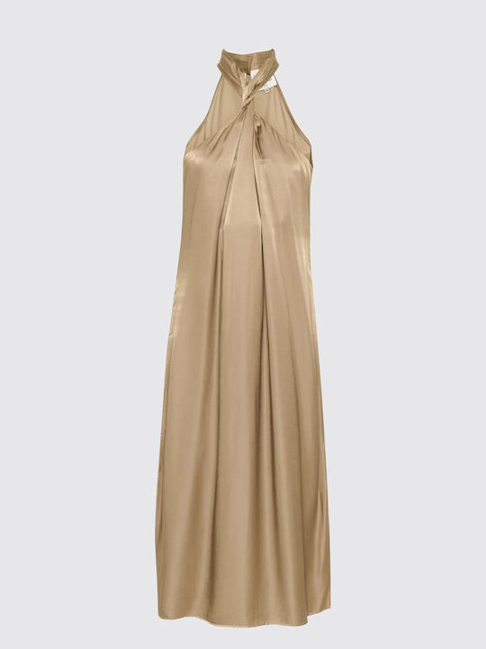 Sommer Maxi Damenkleid Beige