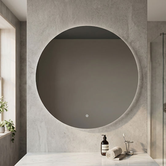 H2O Кръгло Банско Огледало LED Touch 100x100см