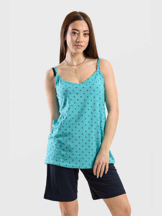 Cherry Sommer Damen Pyjama-Set Pink