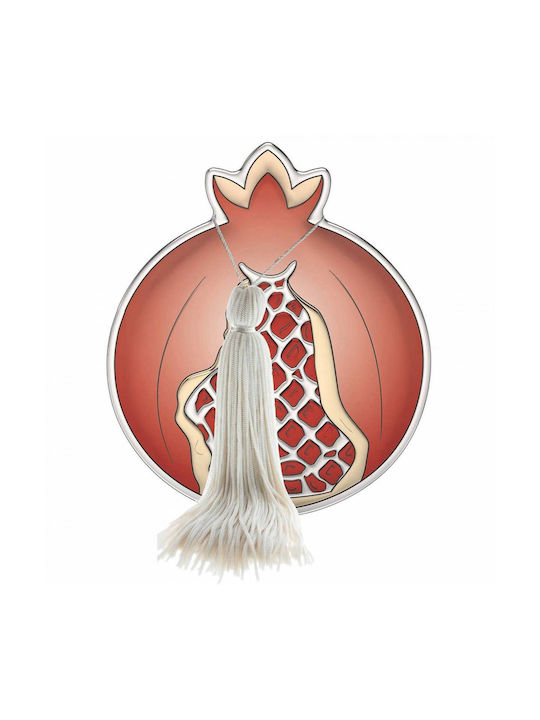 Slevori Red Pomegranate Charm 8x9.9 Cm Slevori G9004.5b Slevori
