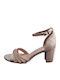 Sandals with Strass Gold