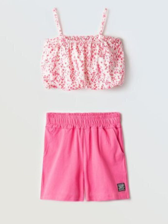 Kids' Set with Shorts Summer 2pcs Fuchsia