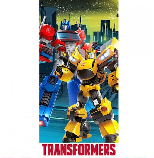 Kinder-Strandtuch Carbotex Transformers Prime & Bee 70*140cm 100% Baumwolle 241010tra