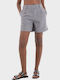 Linda Women's High-waisted Shorts Medium Grey Melange