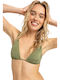 Triangle Bikini Top Brilho Loden Green