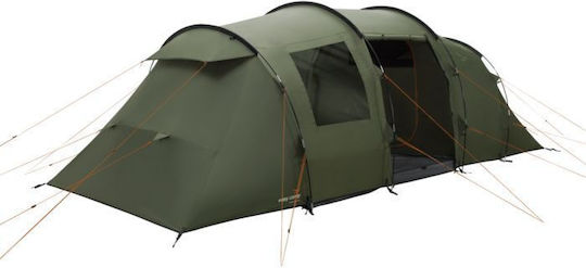 Easy Camp Twin 6 Σκηνή Camping Τούνελ Πράσινη 4 Εποχών για 6 Άτομα 610x240x195εκ.
