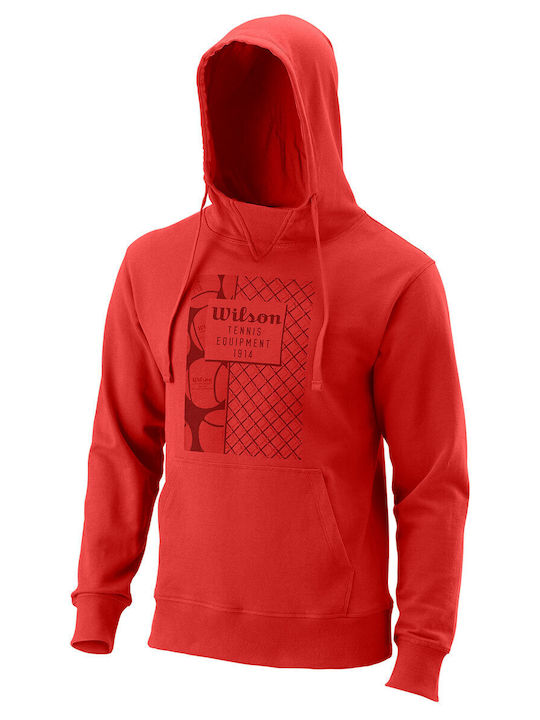Wilson Sweatshirt with Hood Molten Lava WRA806102