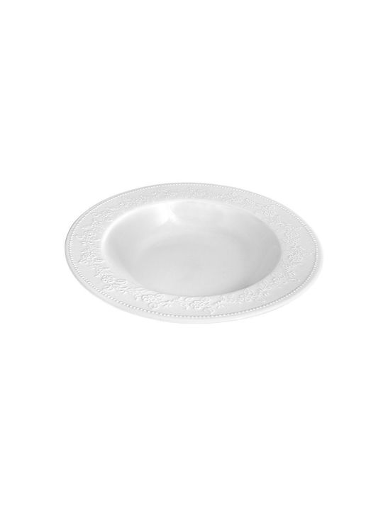 Bormioli Rocco Πιάτο Βαθύ Λευκό με Διάμετρο 23cm 6τμχ