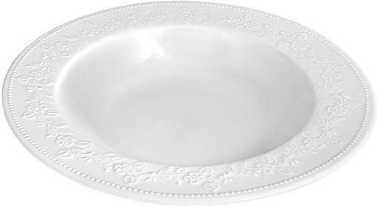 Bormioli Rocco Πιάτο Βαθύ Λευκό με Διάμετρο 23cm 6τμχ