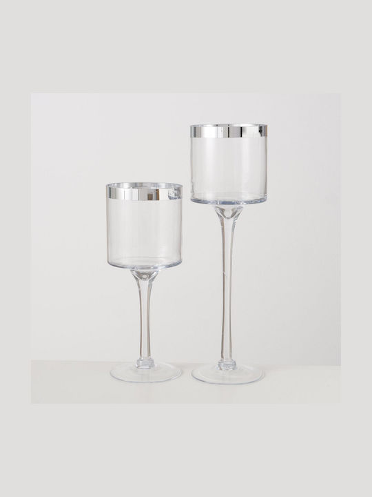 MSA Kerzenhalter Glas in Transparent Farbe 1Stück