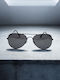 Dasoon Vision Unisex Sunglasses with Black Metal Frame and Black Polarized Lens