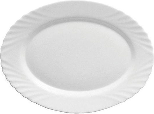 Bormioli Rocco Ebro Serving Platter Oval made of Porcelain White 36x26.8cm Bormioli Rocco Ebro Serving Platter Oval made of Porcelain White 36x26.8cm