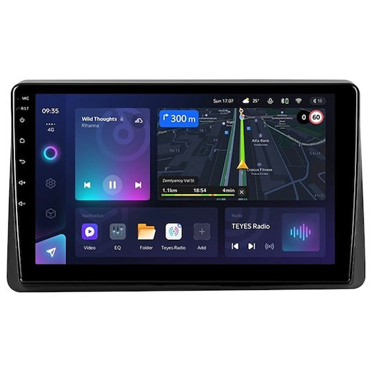 Teyes Автомобилна Аудио Система 2 DIN (Bluetooth/USB/Wi-Fi/GPS/Apple CarPlay/Android Auto) с Touch Screen 10.2"