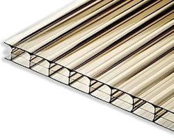 Polycarbonatplatte 210x300 6mm Bronze Eurocarb
