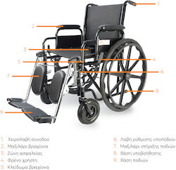 Medical Brace Сгъваема Инвалидна Количка