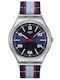 Swatch Swatch Ceas de Damă cu Multicolor Curea din Material Textil