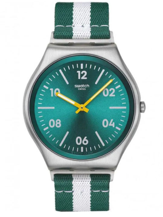 Swatch Casual Women's Watch with Fabric Strap