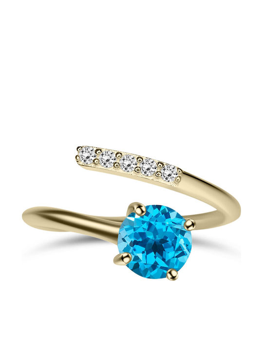Chrilia Single Stone from Gold 9K