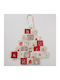 MSA Christmas Table Decoration Fabric Red L67xW62xD3cm.