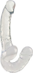 Διπλό Dildo-wearable Strap On 18,5 Cm Clear Διπλό Dildo-wearable Strap On 18,5 Cm Clear