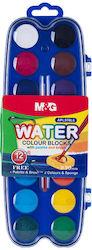 M&G 1 Stück Aquarelle Mehrfarbig