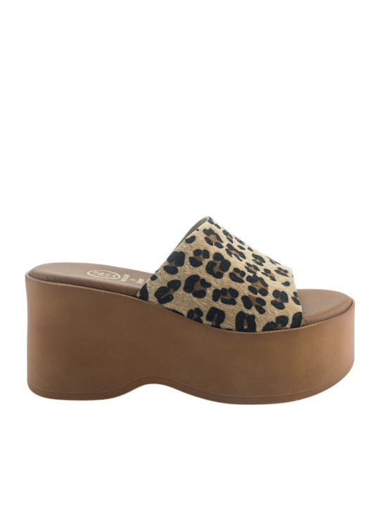 Летни дамски платформи Leopard